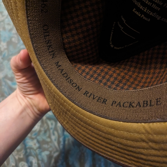 Outback Australian OILSKIN HAT XL Outback Trading Company - Picture 2 of 8